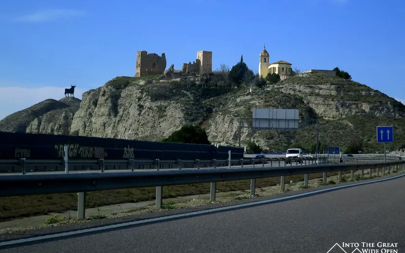 Ruins of a castle on the road to San Sebastian
