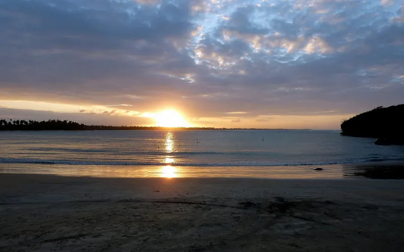 Sunset at the beach in Loiza