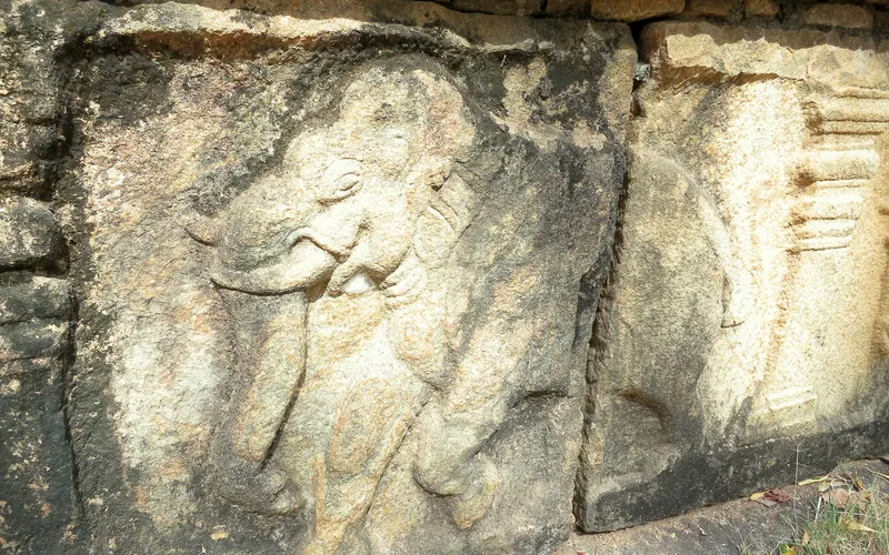 Elephant carving