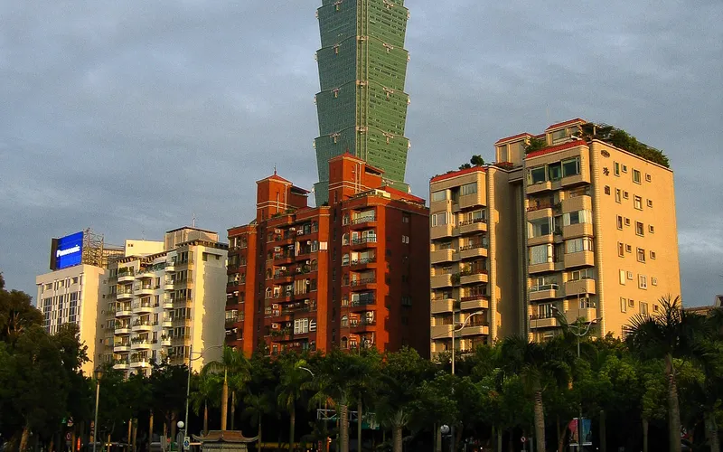 Taipei 101 as seen from the Sun Yat Sen Memorial