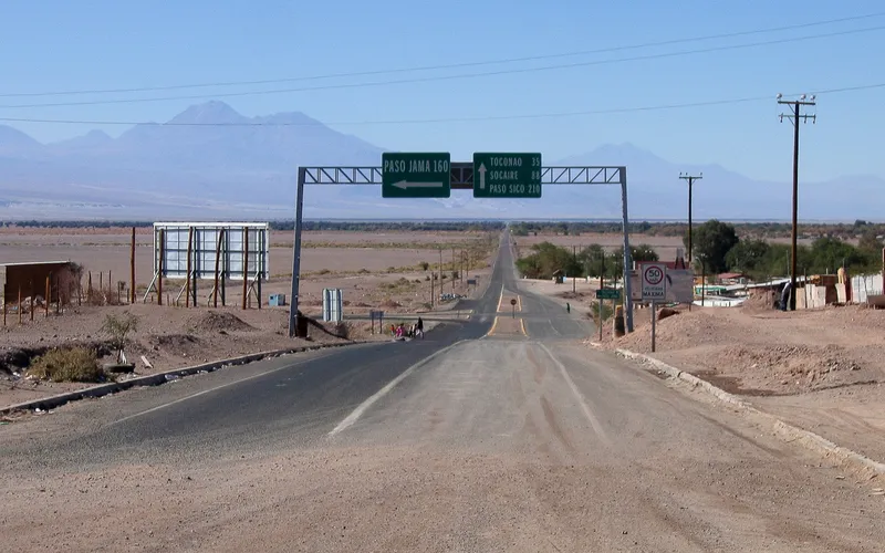 The road to Paso Jama