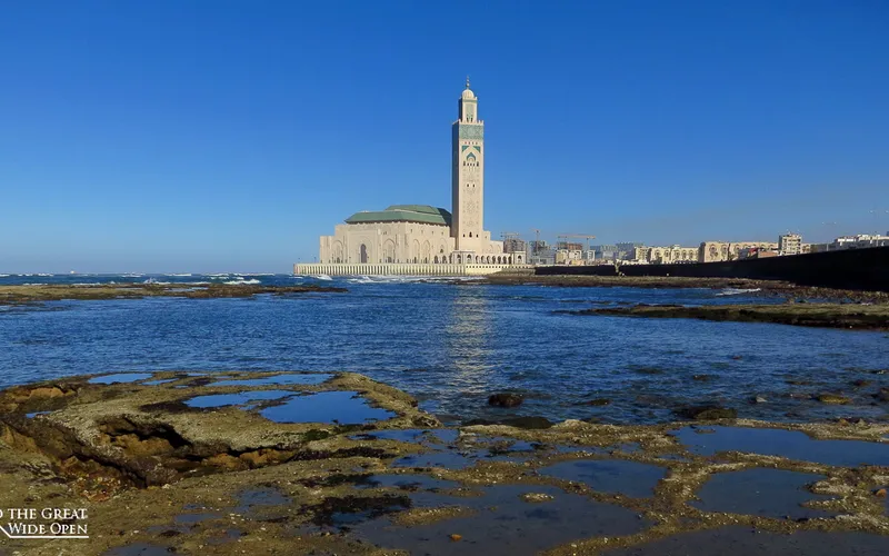 The mosque at low tide