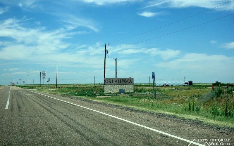 Crossing into Oklahoma