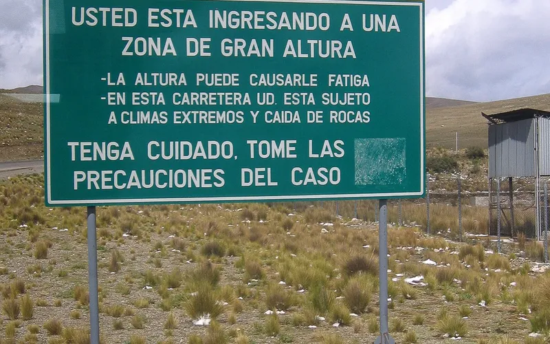 Caution you are entering a high altitude area