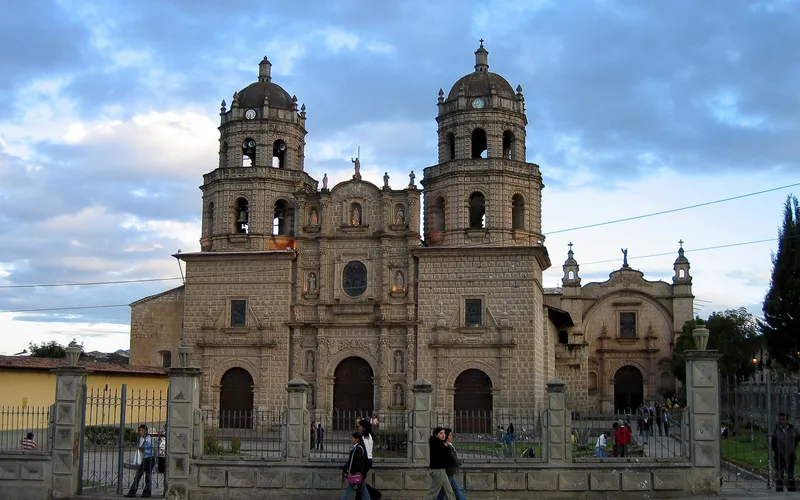 The cathedral in the main plaza
