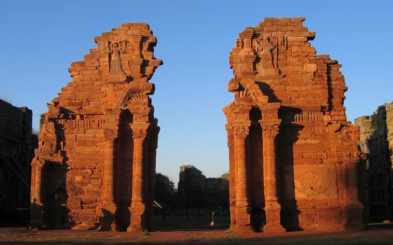 Entrance to the ruins at San Ignacio