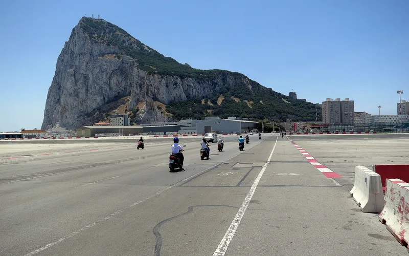 The access road to Gibraltar