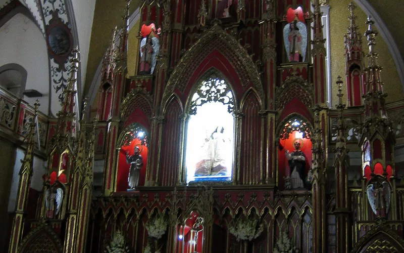 Inside the church