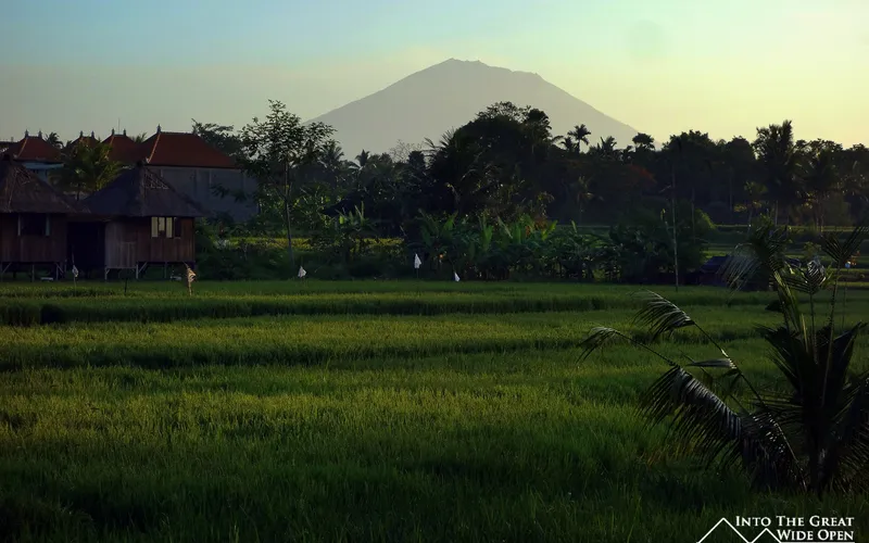 View of Mount Agung from Ubud