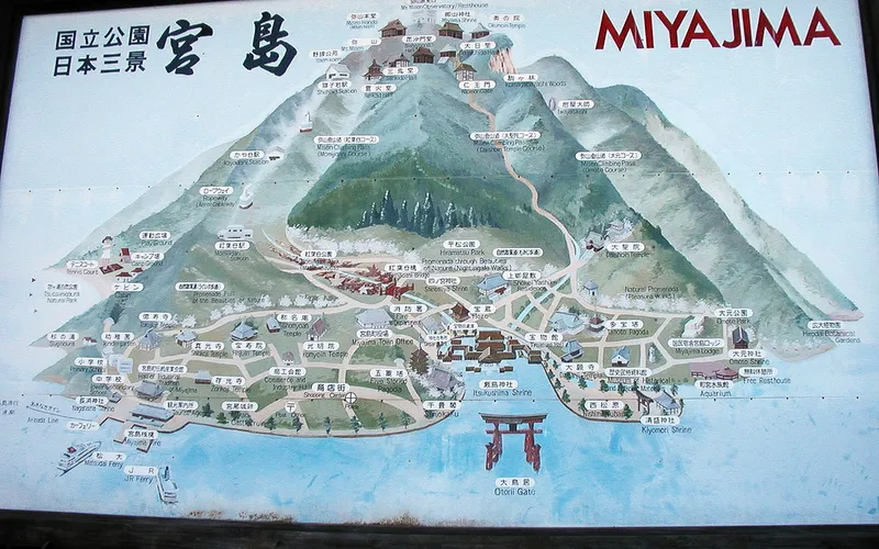 A sign from Miyajima island