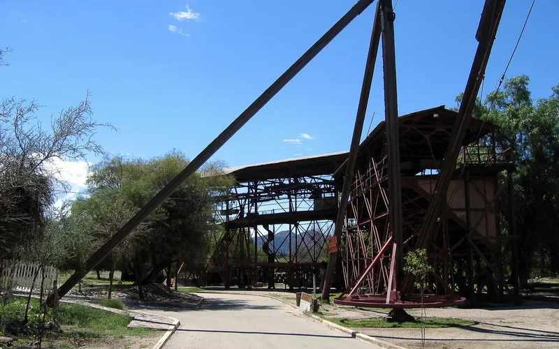 First cable car station in Chilecito