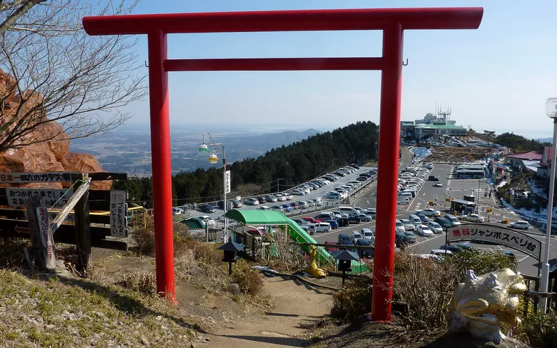 A gate near the top of Mt. Tsukuba