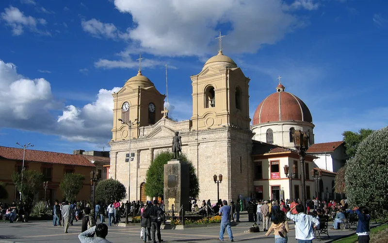 A church in Huancayo in the afternoon sun