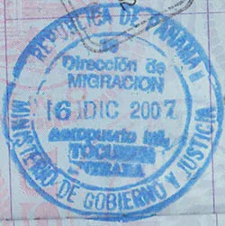 Passport stamp