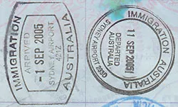 Passport stamp
