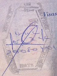 Passport stamp