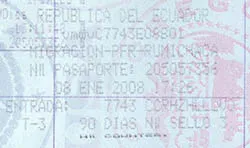 Passport stamp