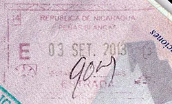 Passport stamp