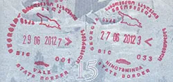 Passport stamp
