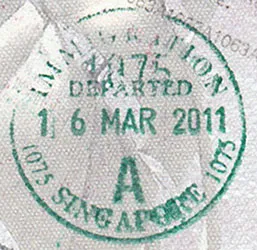 Passport stamp