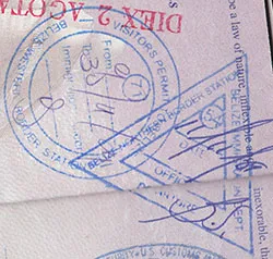 Passport stamp