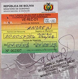 Passport stamp