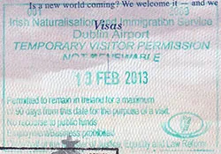 Passport stamp