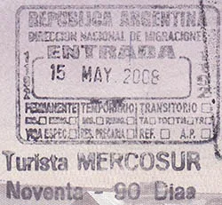 Passport stamp