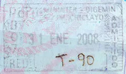 Passport stamp