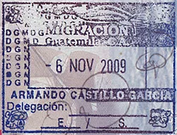 Passport stamp