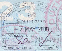 Passport stamp